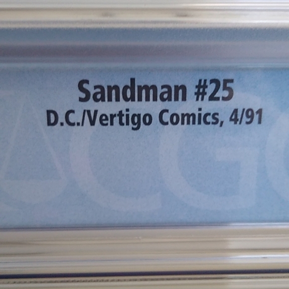 D.C. Vertigo Comics SANDMAN #25 CGC Graded 9.2 Neil Gaiman 4/91 WP - Picture 7 of 7